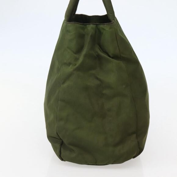 PRADA Hand Bag Nylon Khaki Silver - Picture 4 of 13